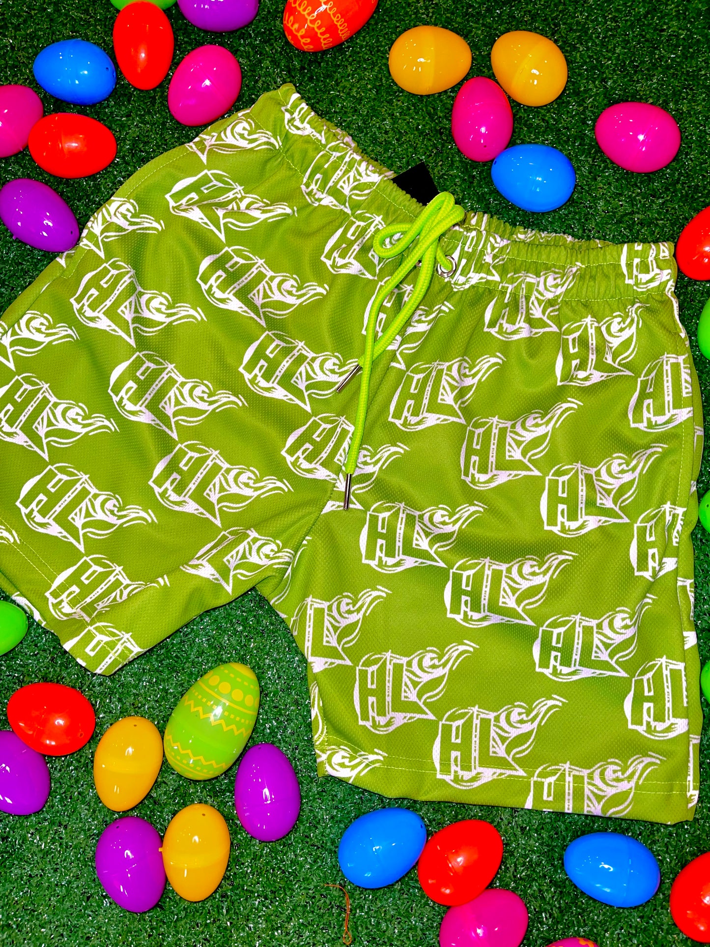Heated Locker Green Shorts