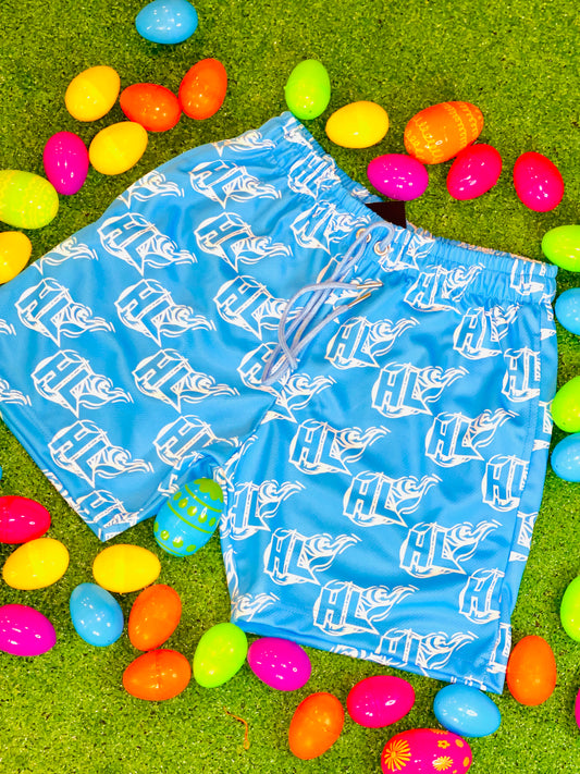 Heated Locker Blue Shorts