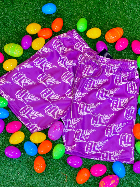 Heated Locker Purple Shorts